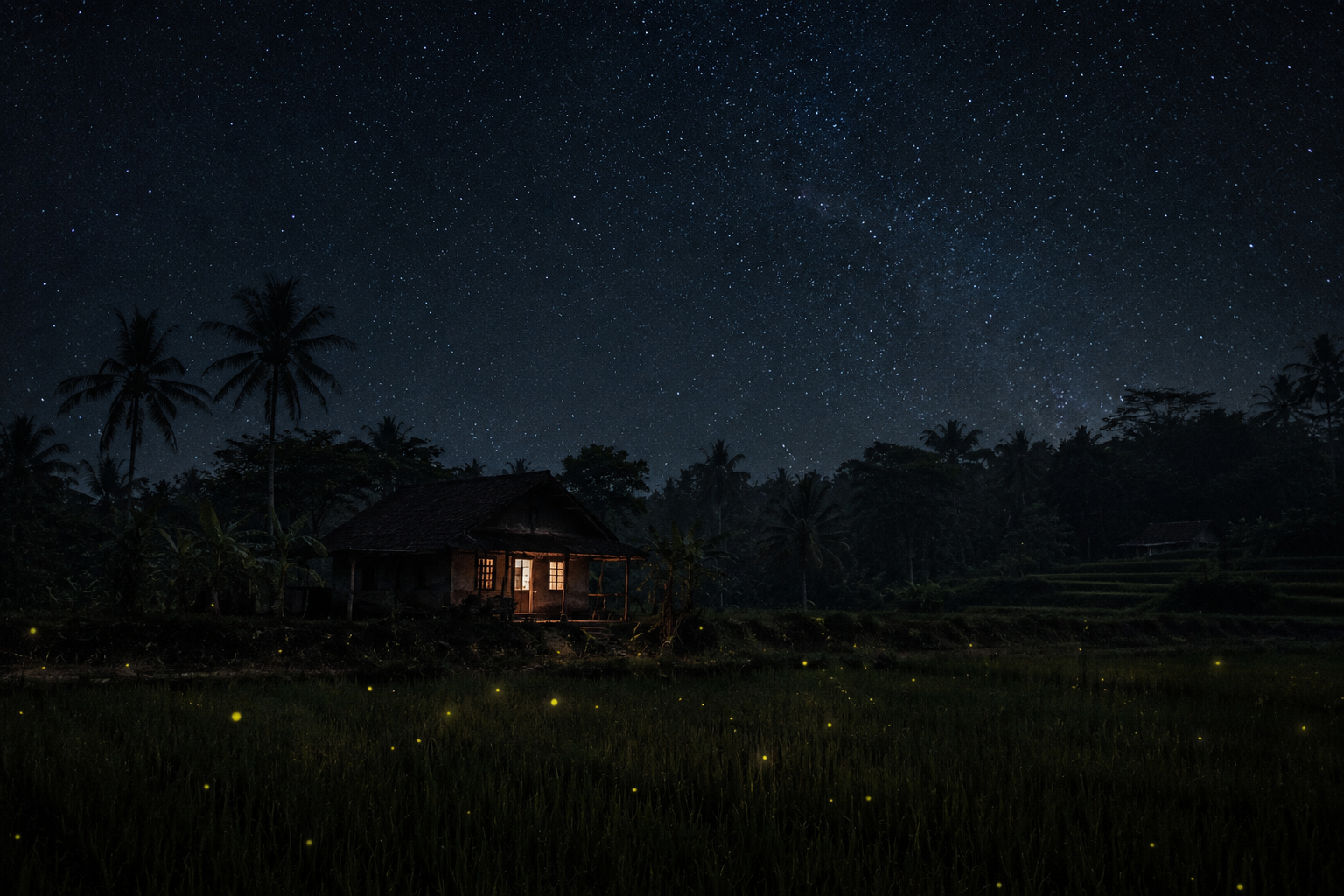 A village at night